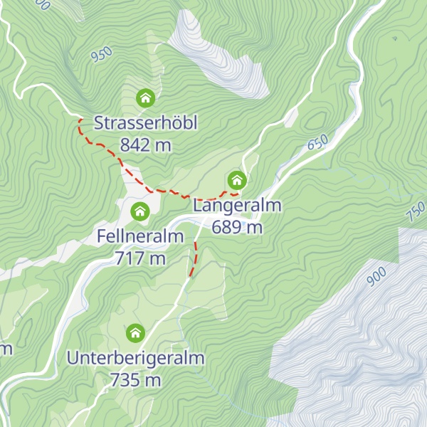 Map of Postalm Mautstelle