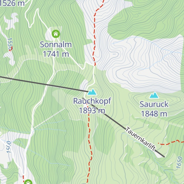 Map of Rauchkopf