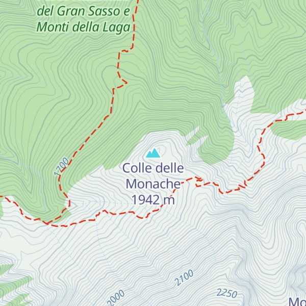 Map of Colle delle Monache