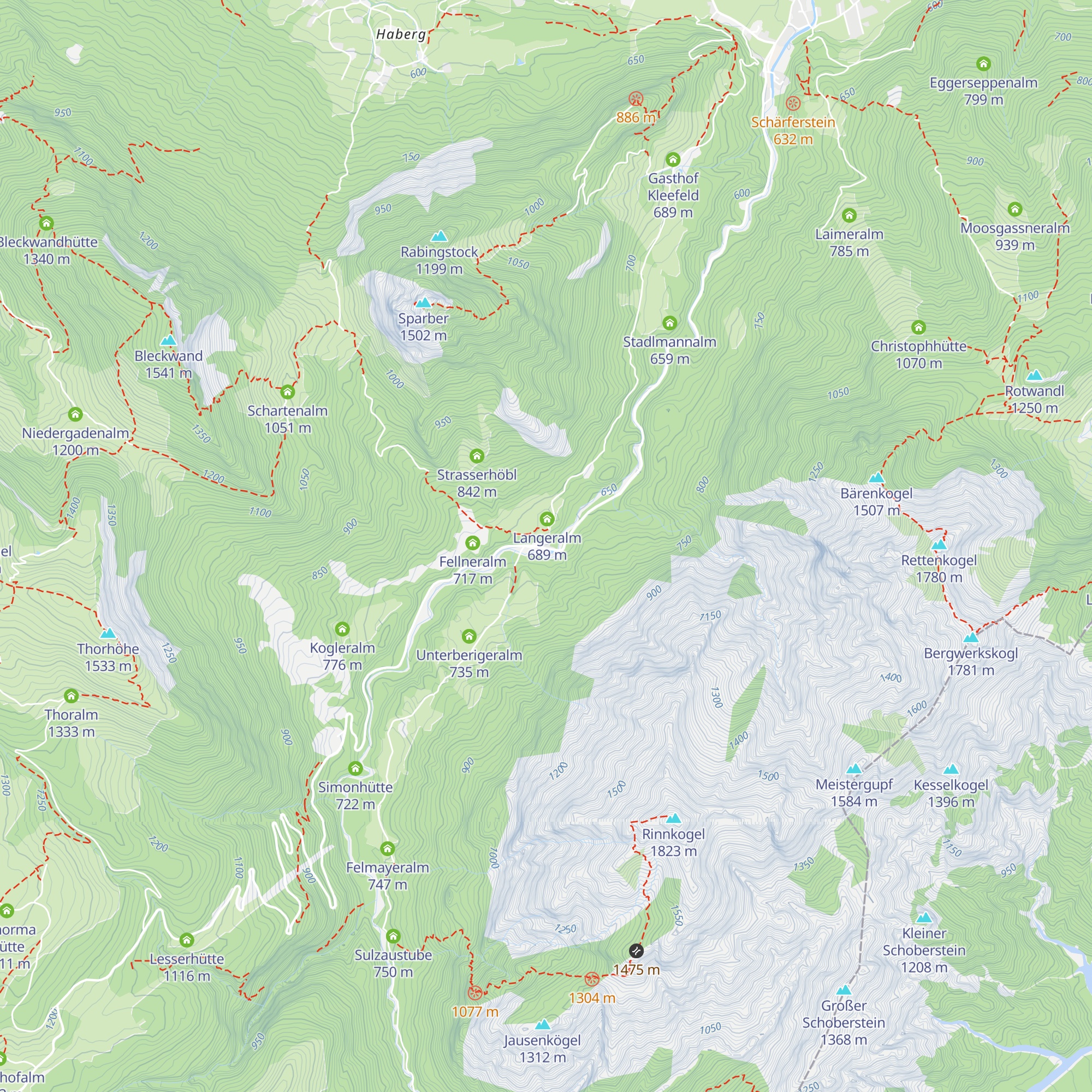 Jausenstation Bergheimat map