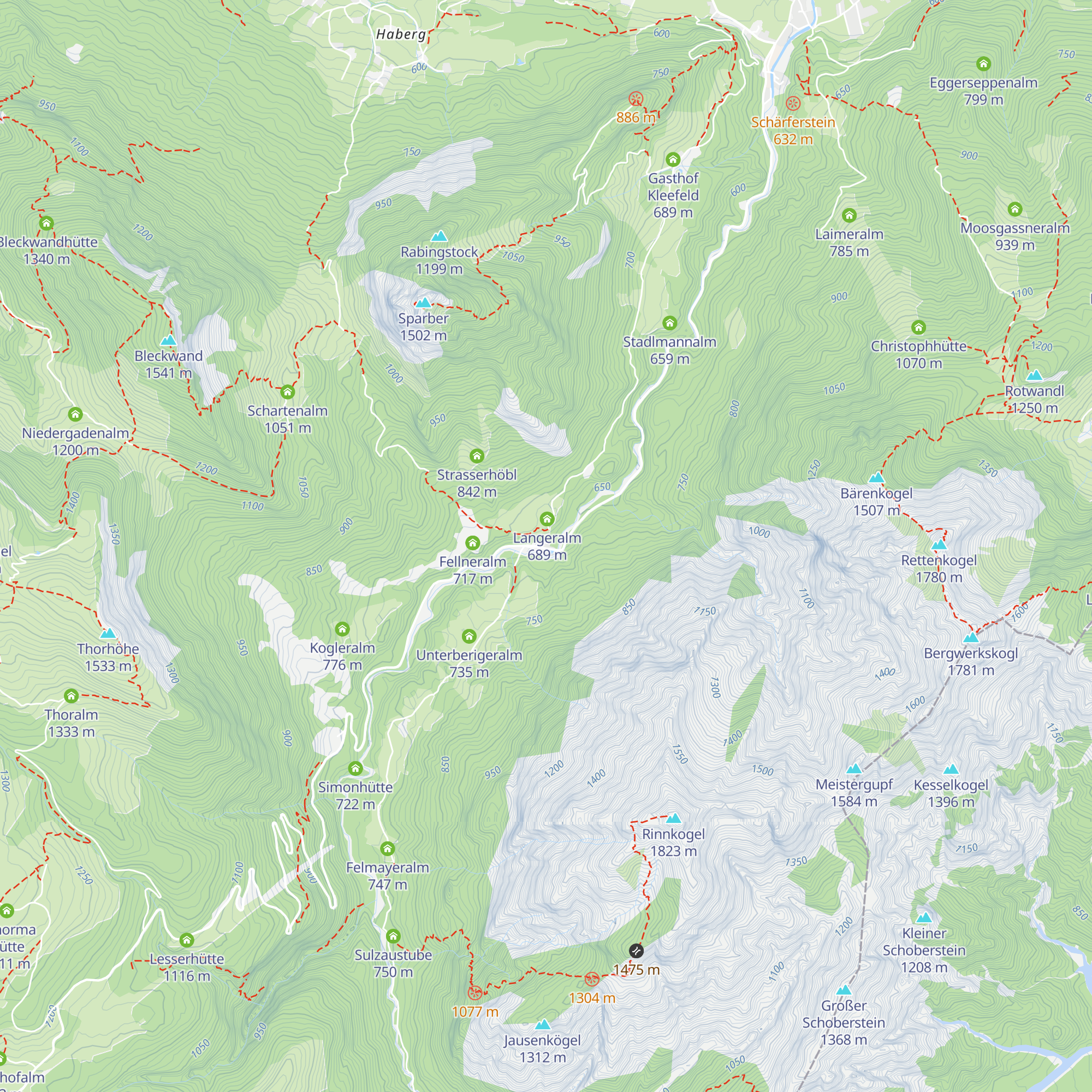 Jausenstation Bergheimat map