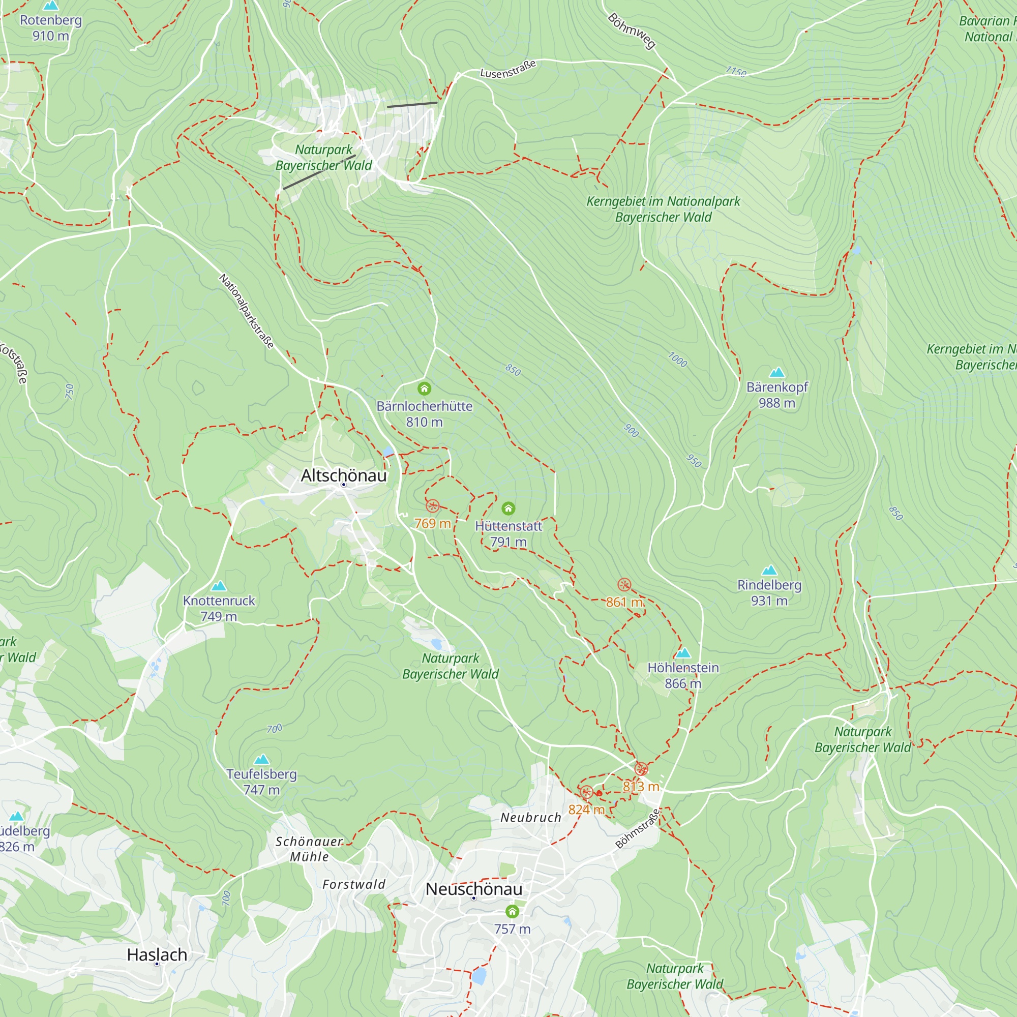Hüttenstatt map