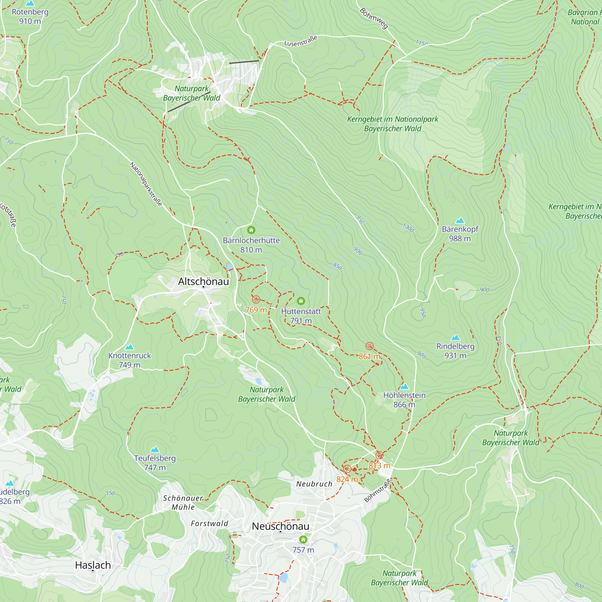 Hüttenstatt map
