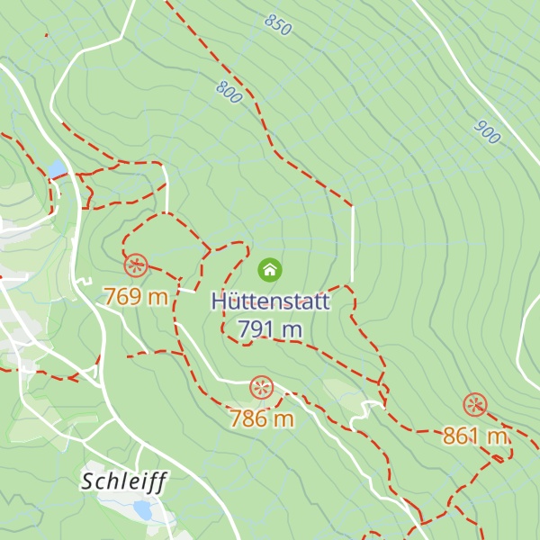 Map of Hüttenstatt