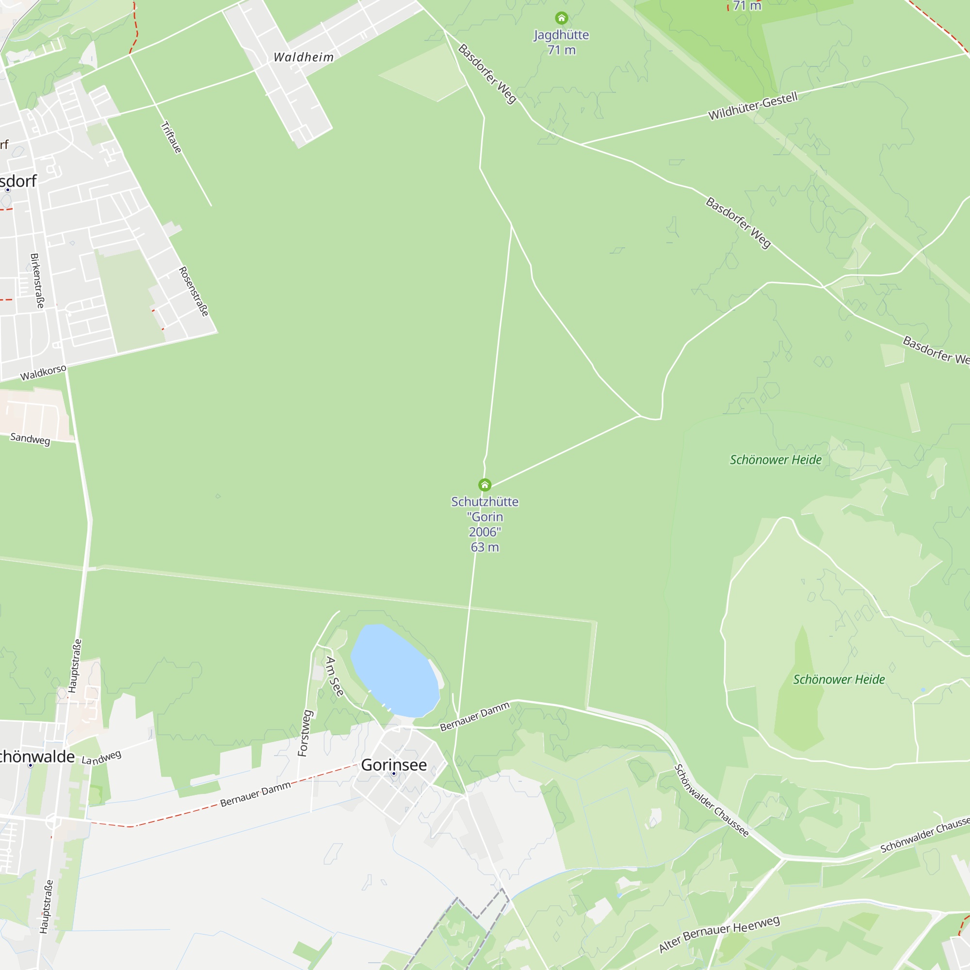 Schutzhütte "Gorin 2006" map