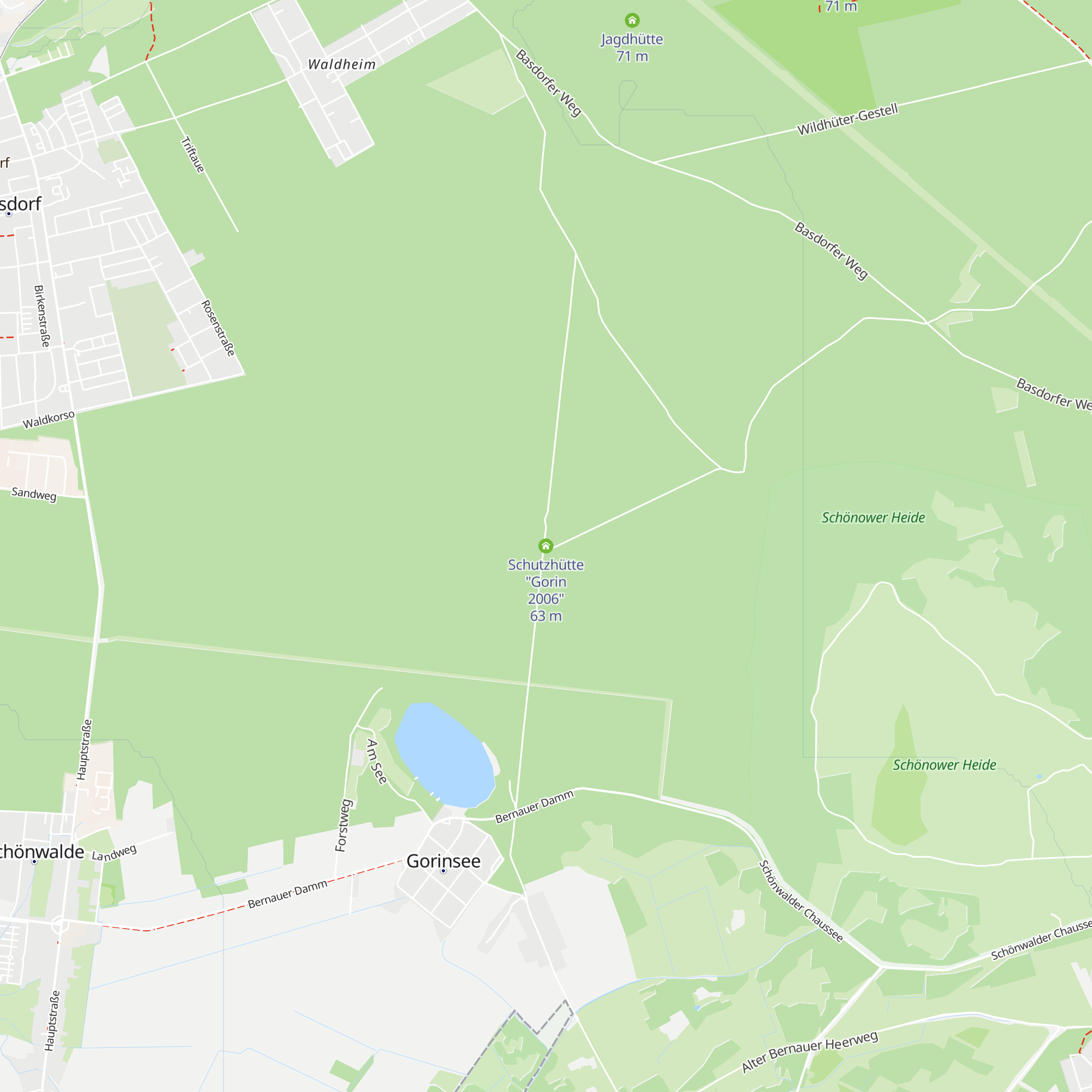 Schutzhütte "Gorin 2006" map