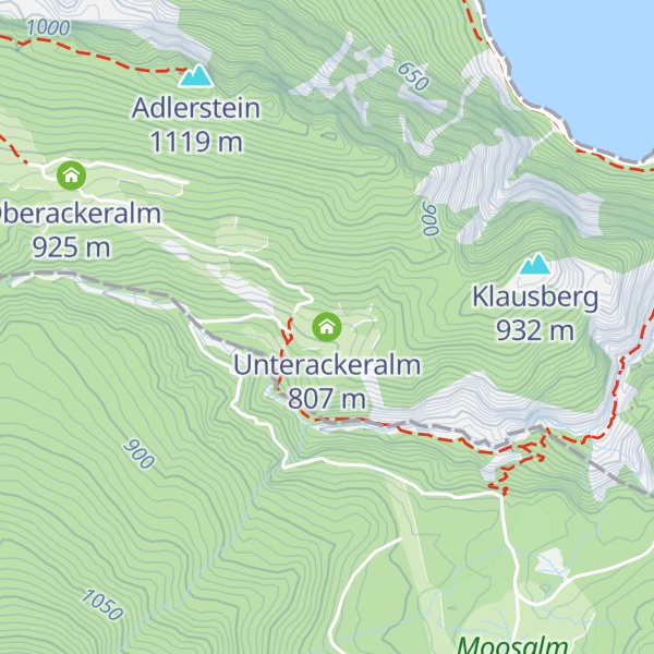 Map of Unterackeralm