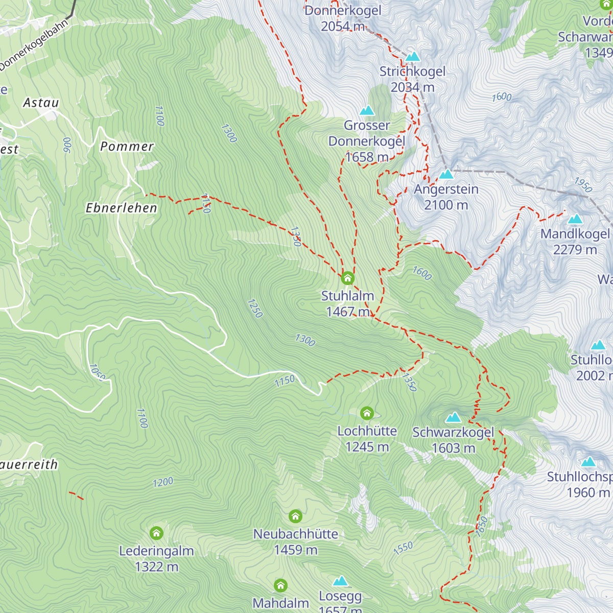 Theodor-Körner-Hütte map