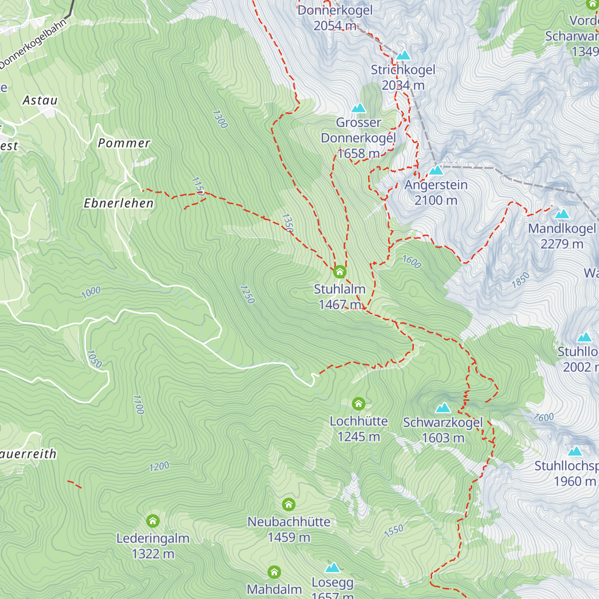 Theodor-Körner-Hütte map