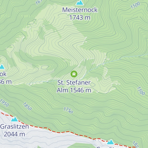 Map of St. Stefaner Alm