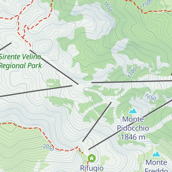 Map of Rifugio Anfiteatro