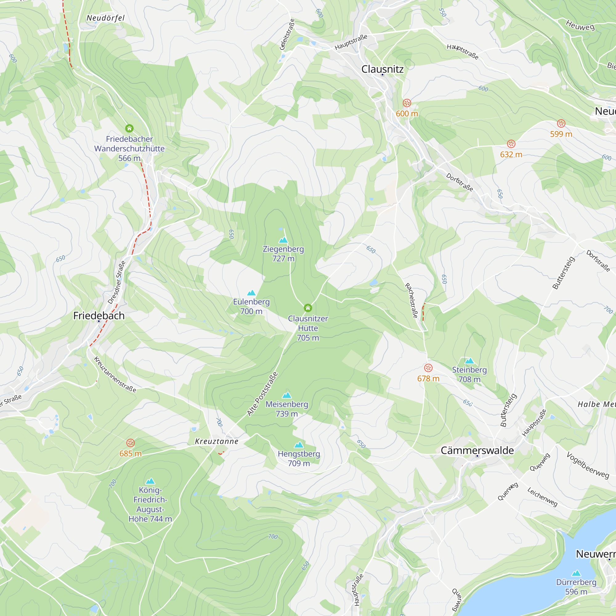 Clausnitzer Hütte map
