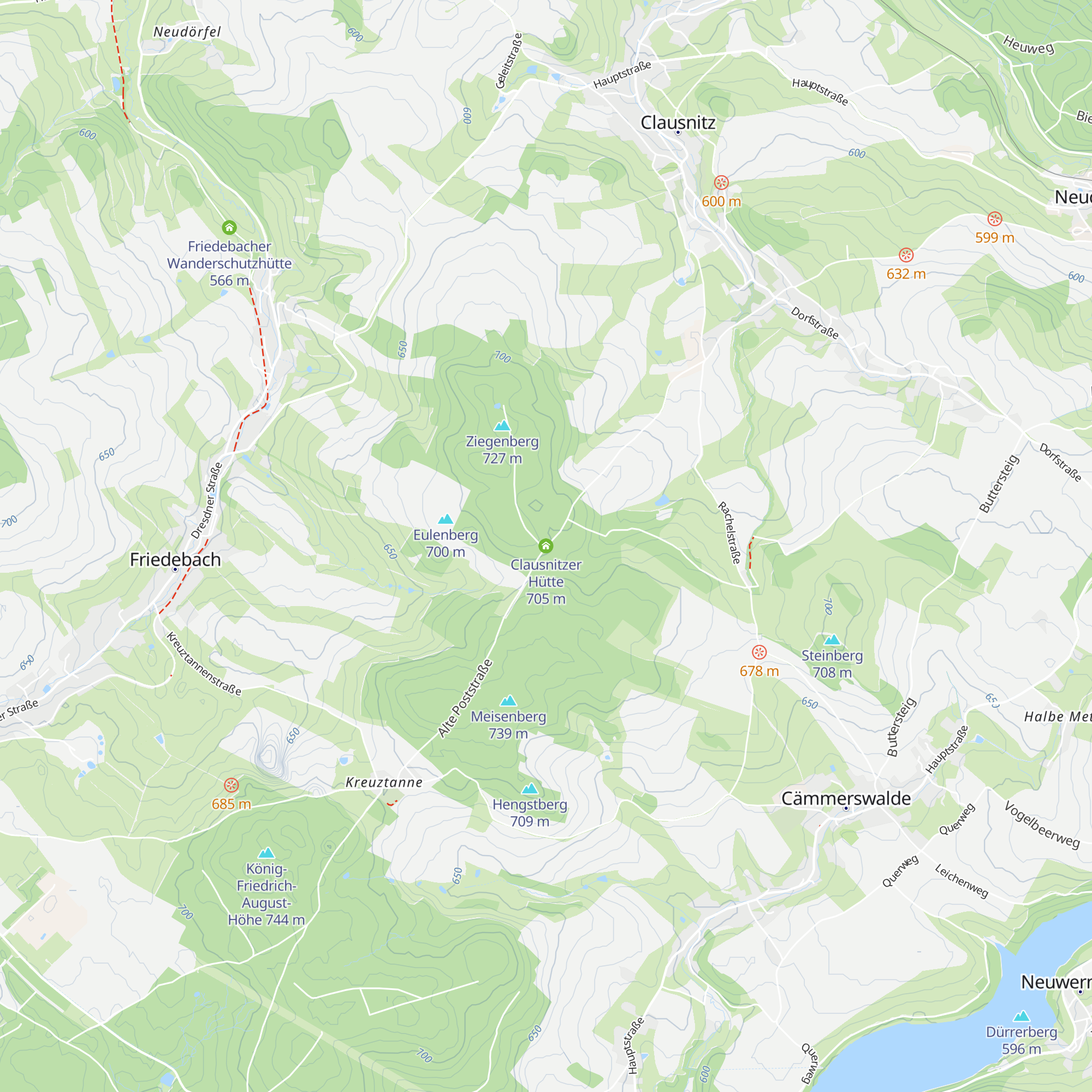 Clausnitzer Hütte map