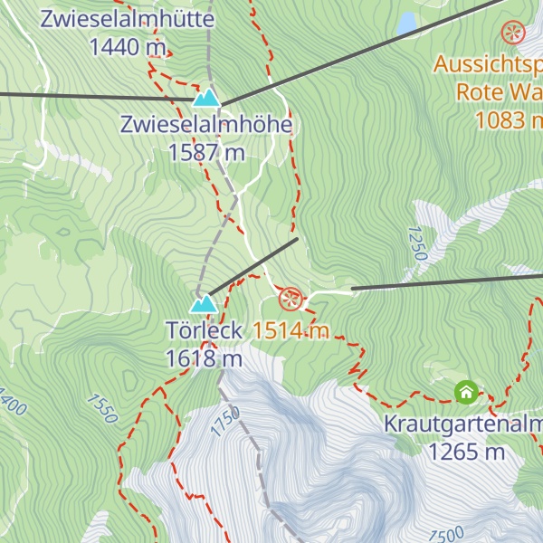 Map of Gablonzer Hütte
