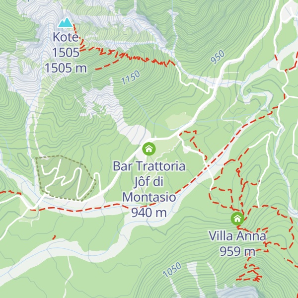 Map of Bar Trattoria Jôf di Montasio