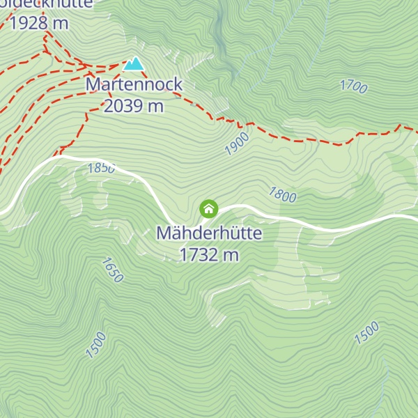 Map of Mähderhütte