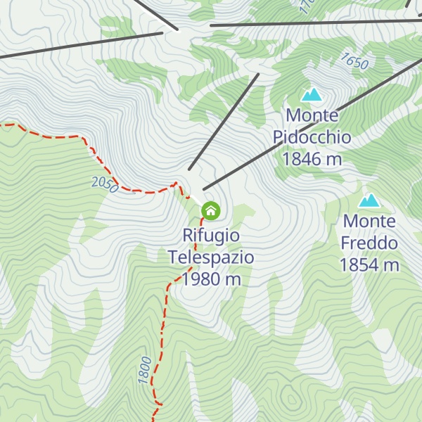Map of Rifugio Telespazio
