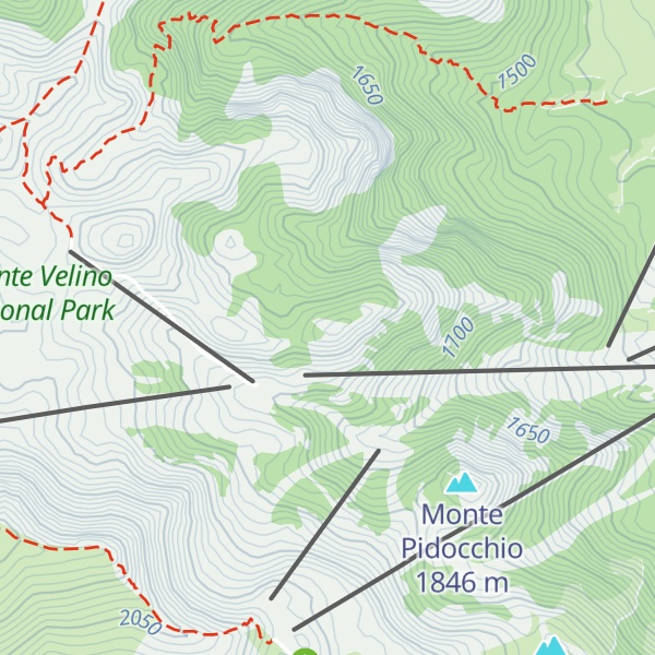 Map of Monte Arso