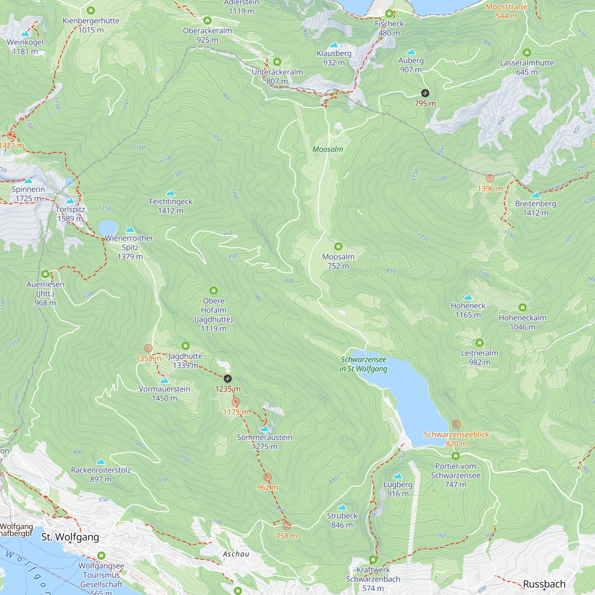 Ascheralm map
