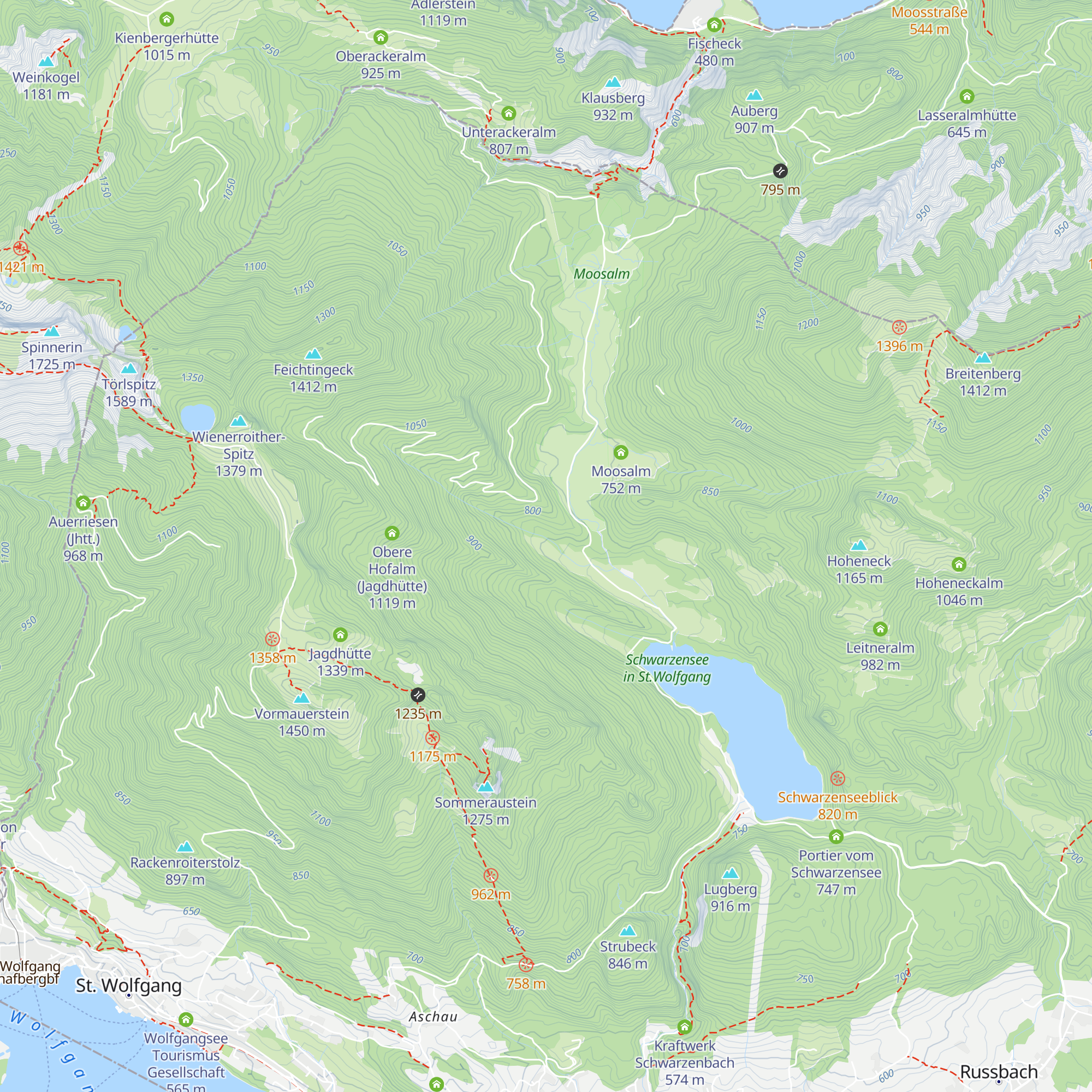 Ascheralm map
