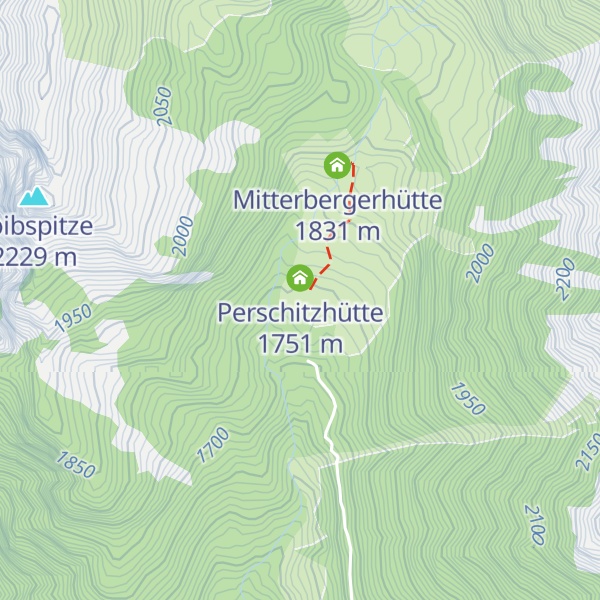 Map of Perschitzhütte