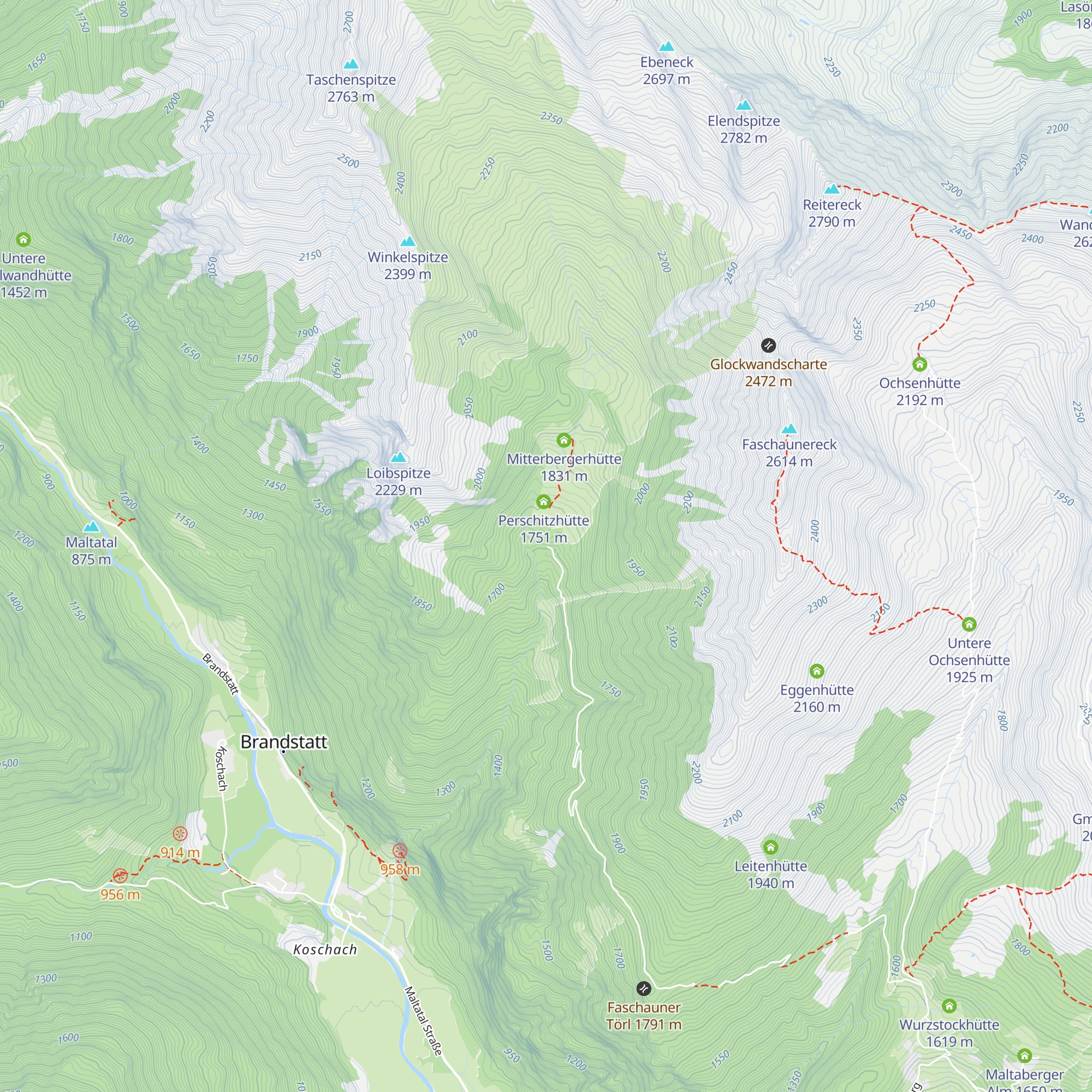 Zirmhofhütte map