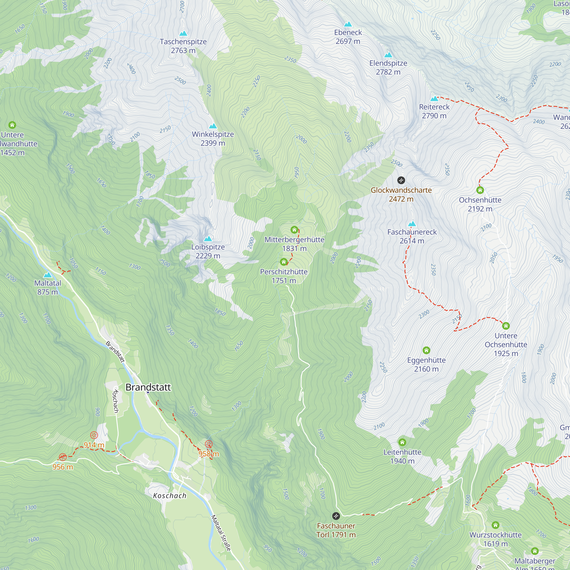 Zirmhofhütte map