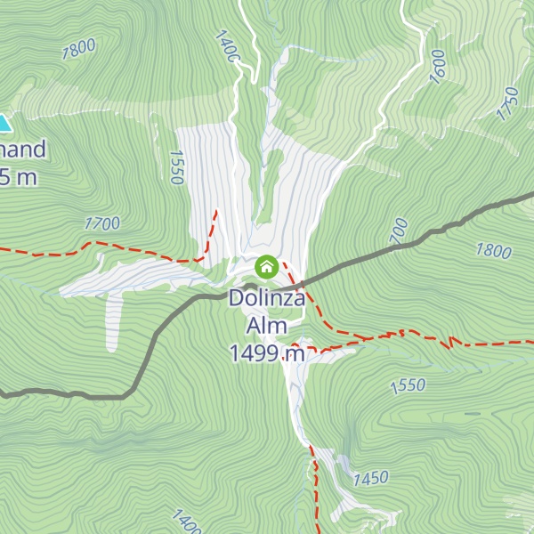 Map of Dolinza Alm