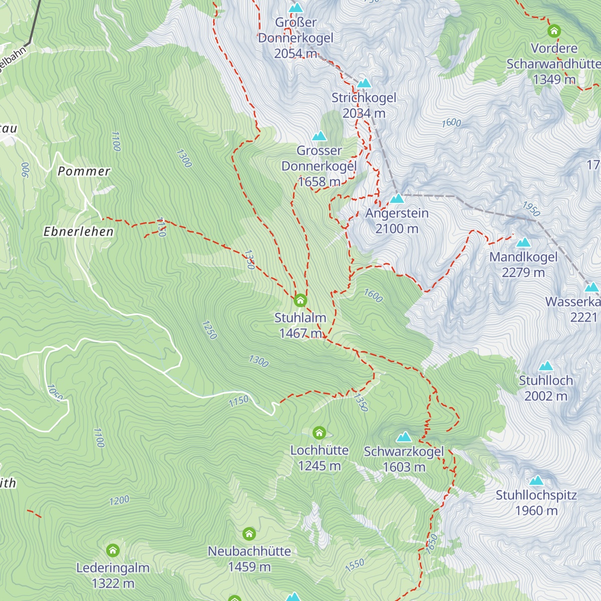 Stuhlalm map