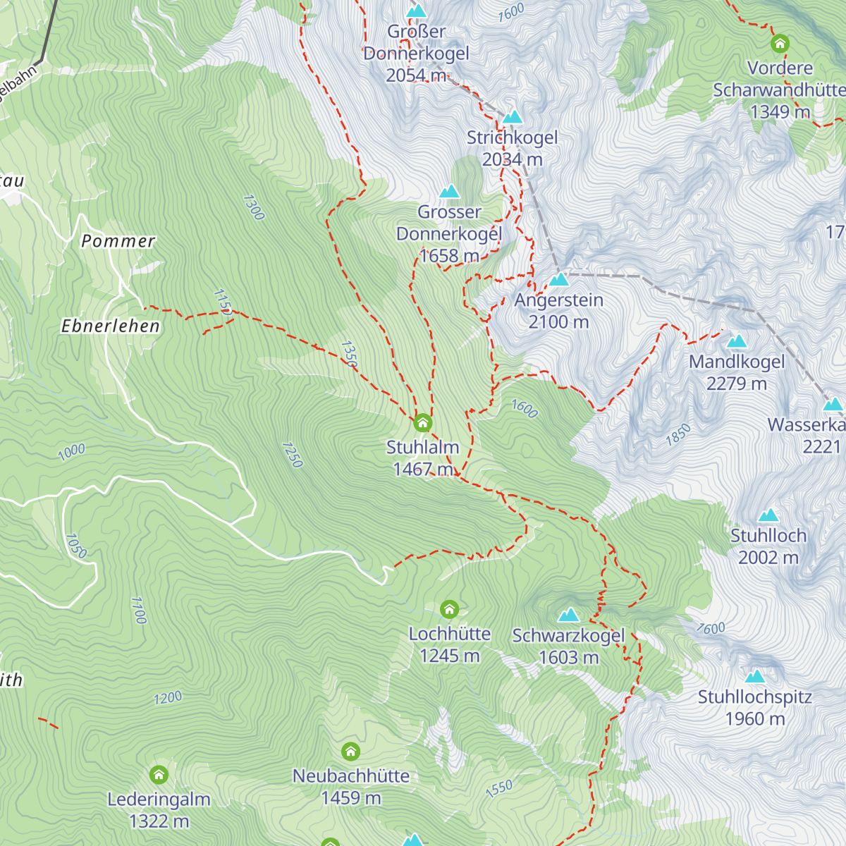 Stuhlalm map