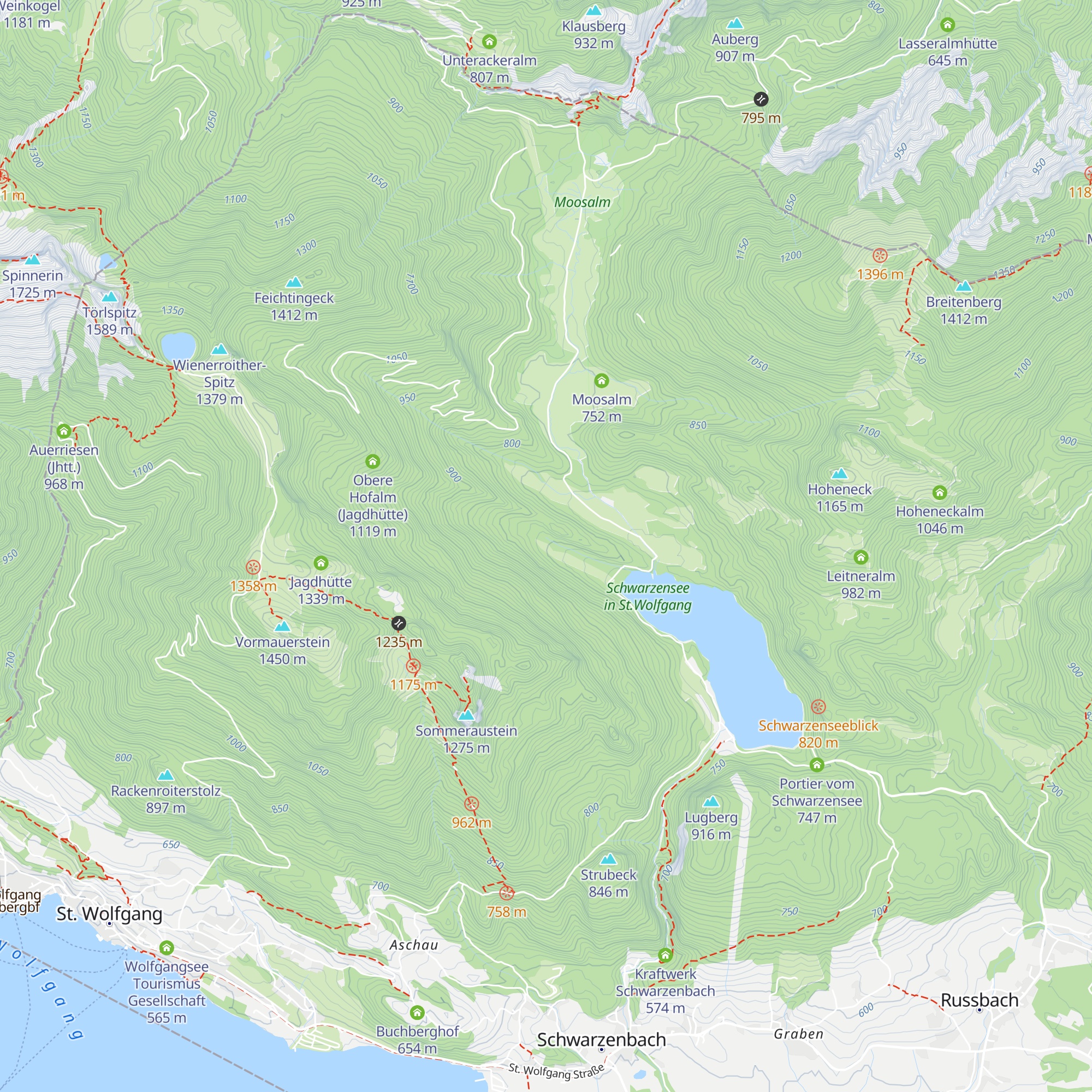 Untere Hofalm map