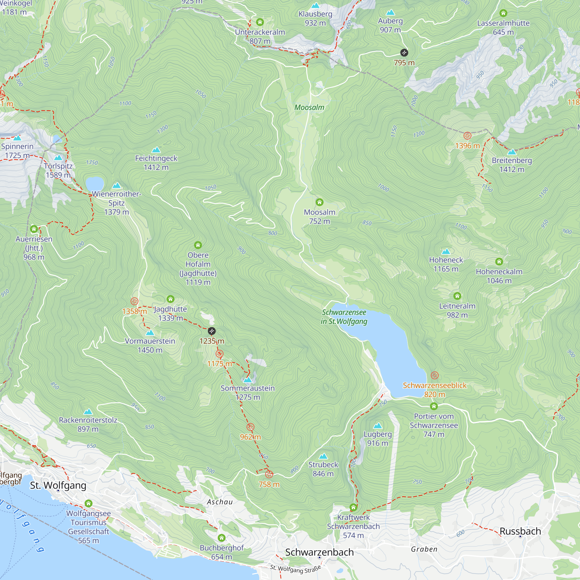 Untere Hofalm map