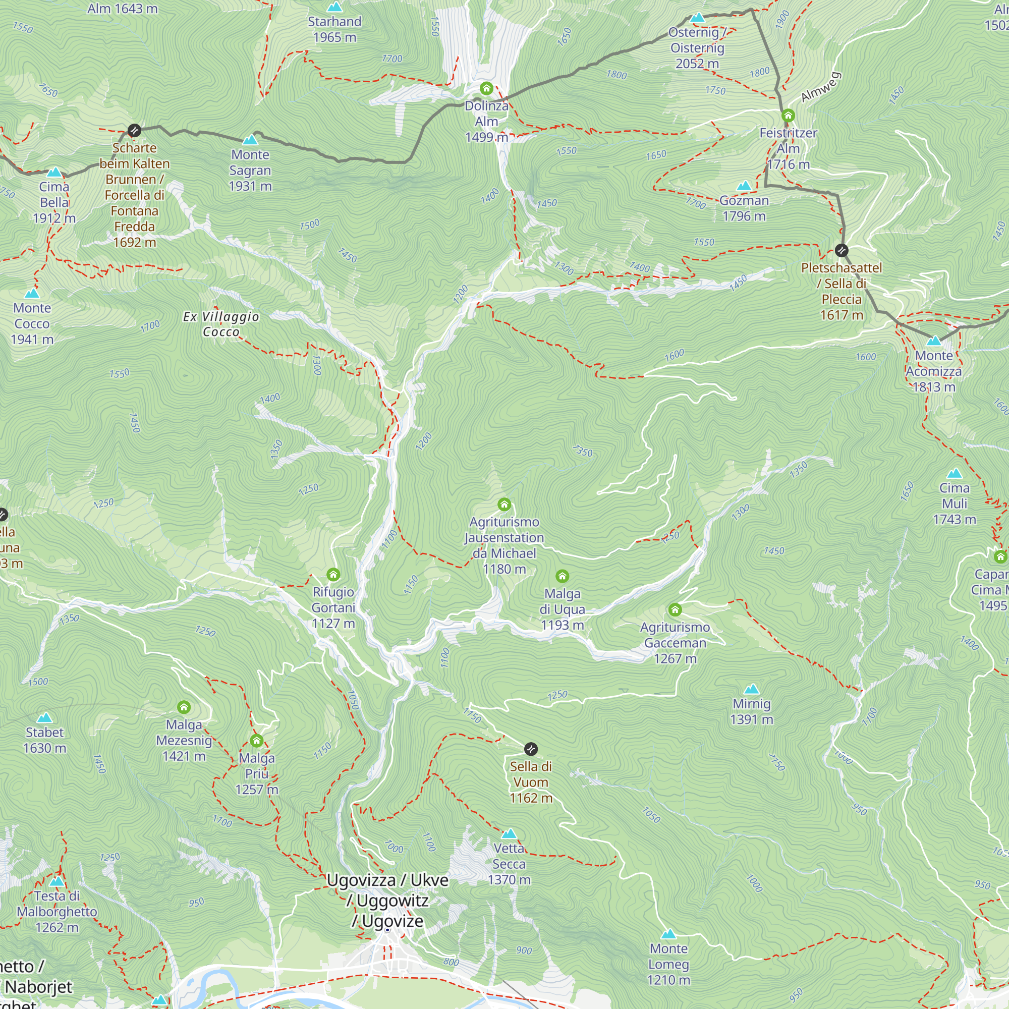 Agriturismo Jausenstation da Michael map