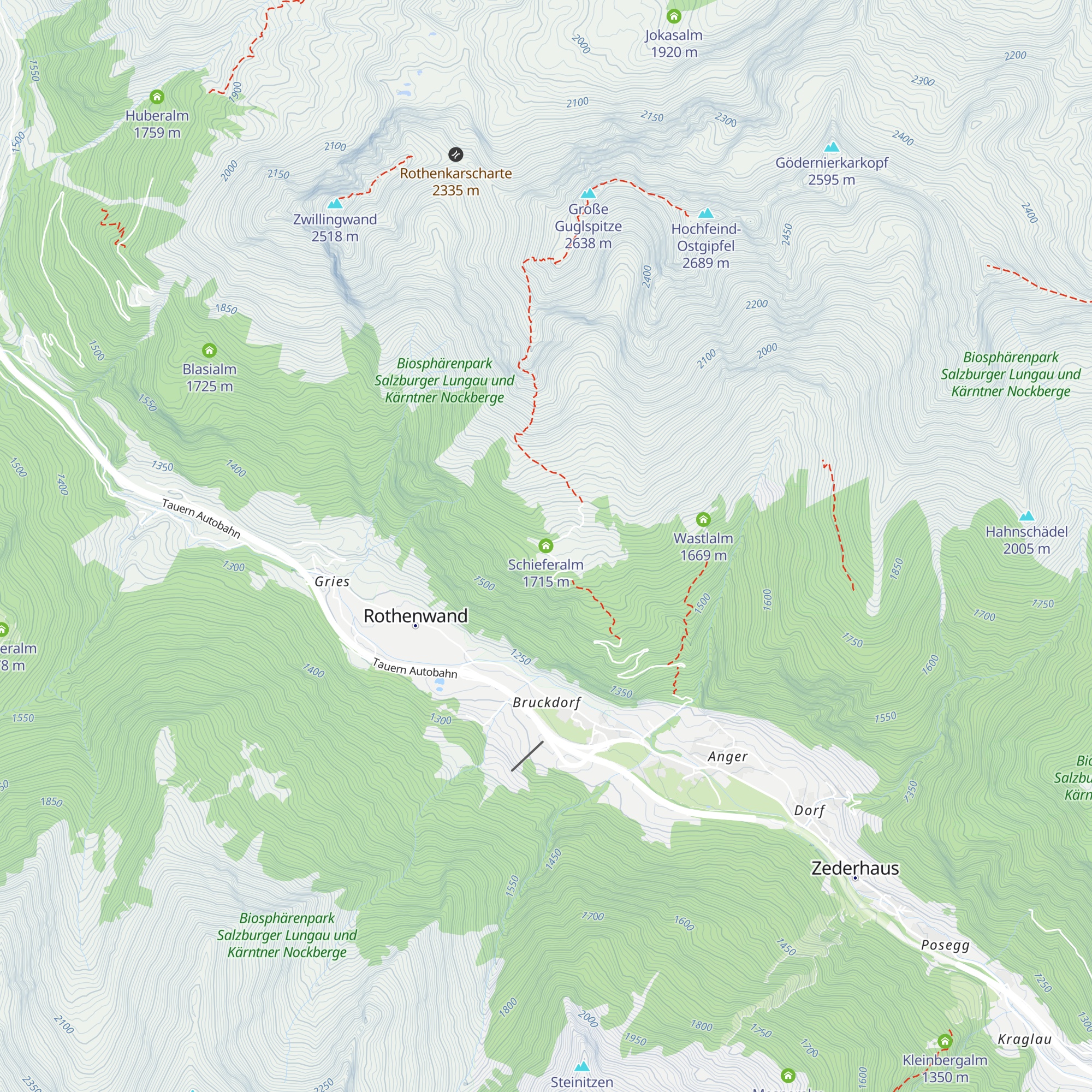 Schieferalm map