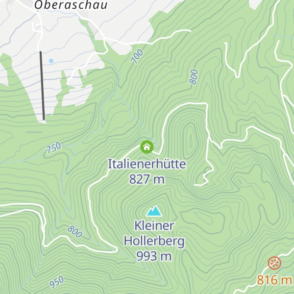 Map of Italienerhütte