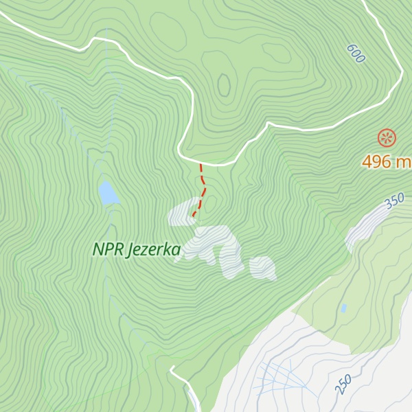 Map of Jezerka