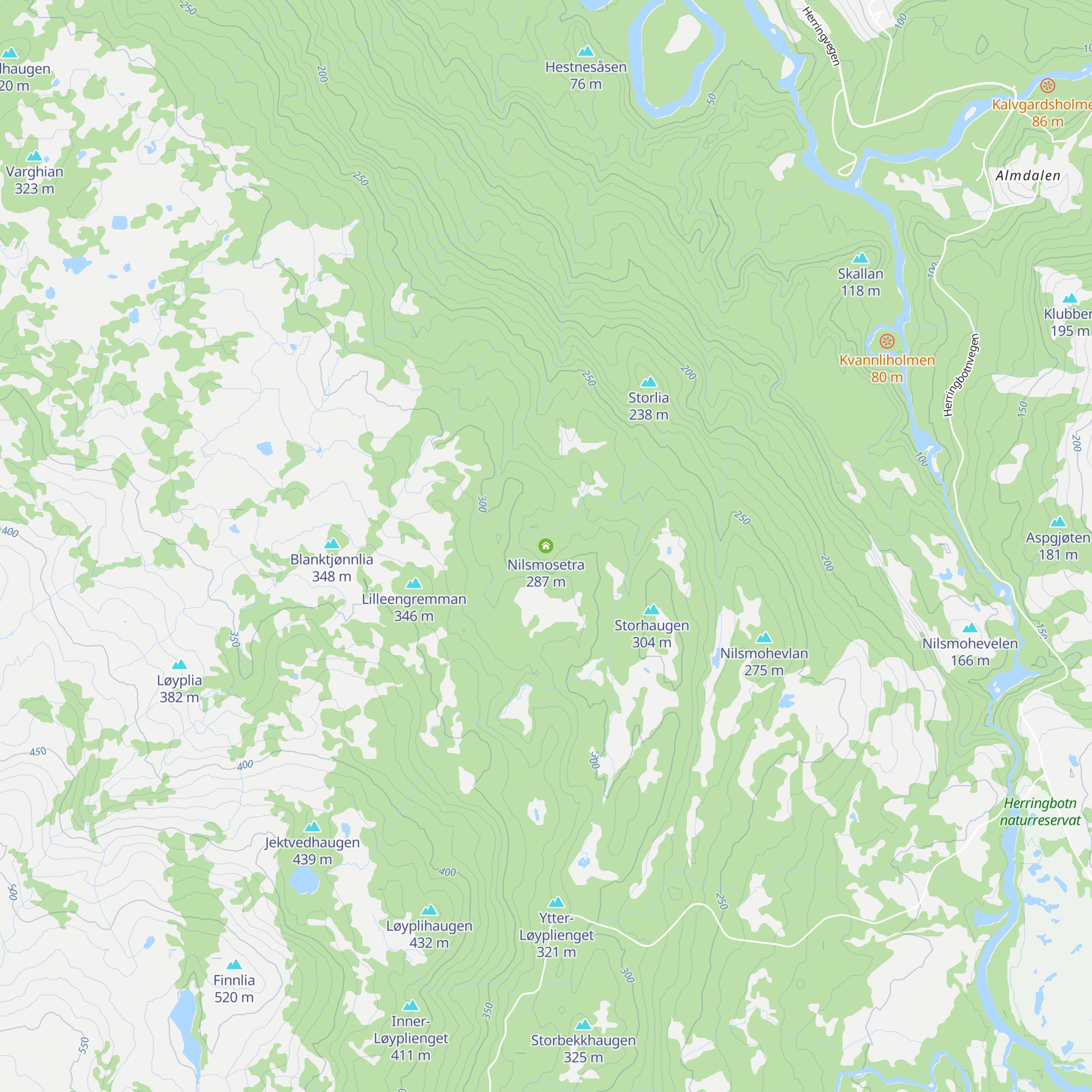 Nilsmosetra map