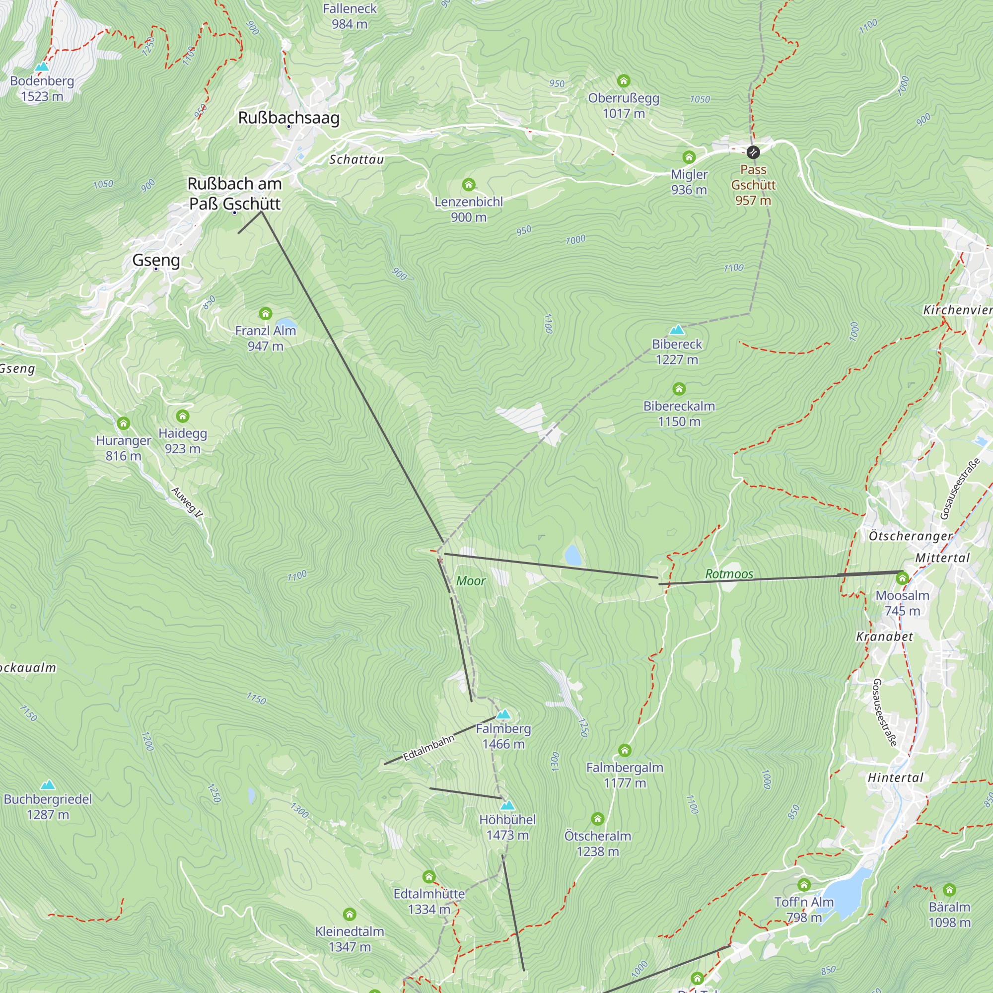 Haideck Hornalm map