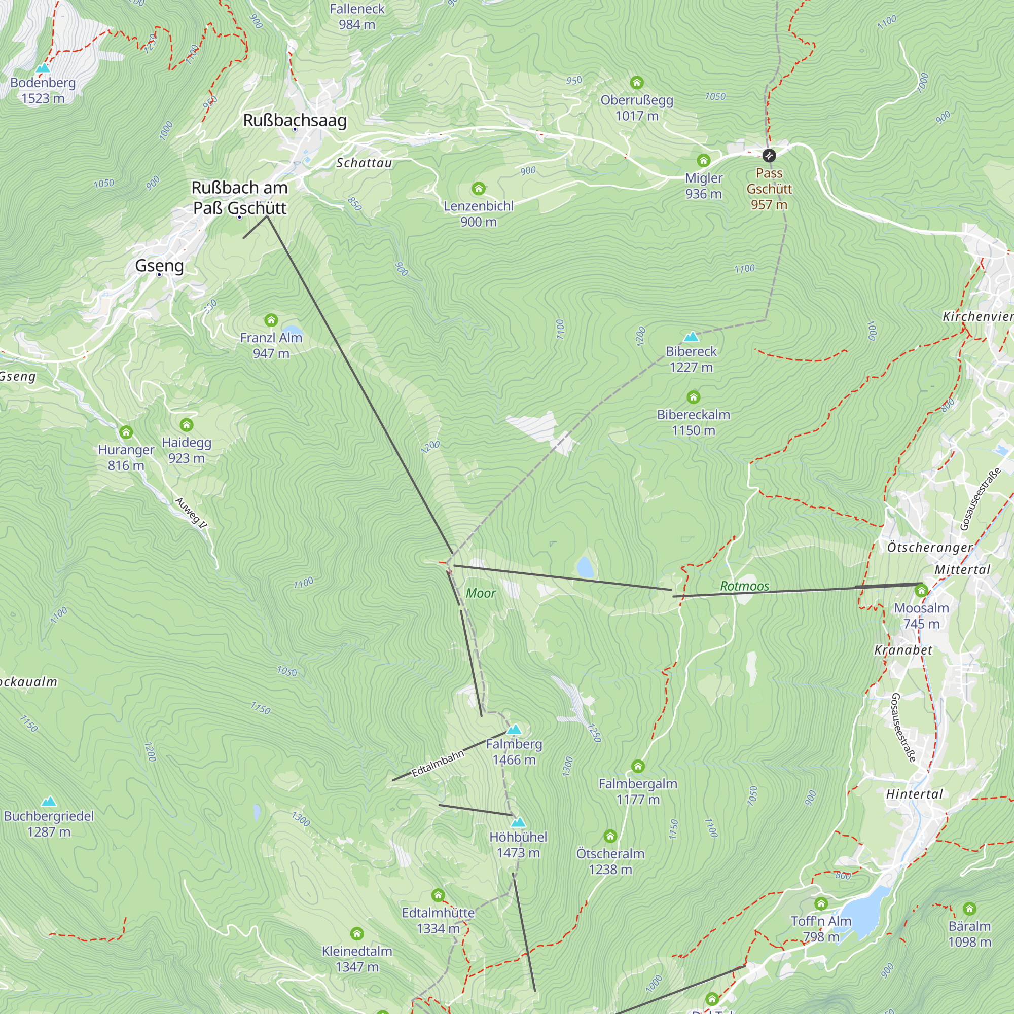 Haideck Hornalm map