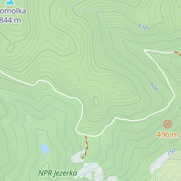 Map of Jánský vrch - Ohnivec
