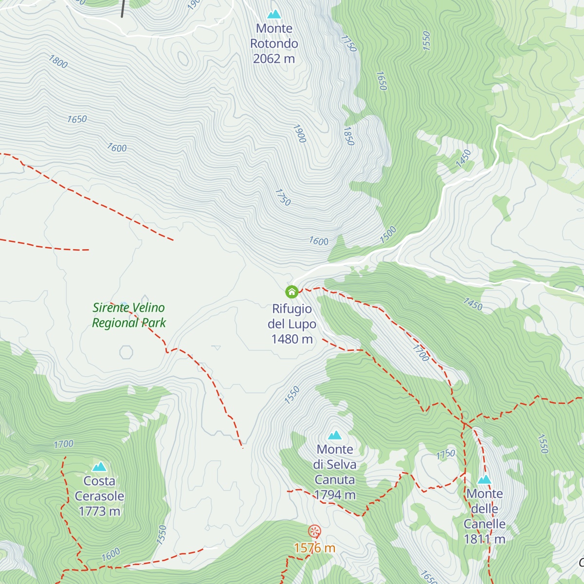 Rifugio del Lupo map