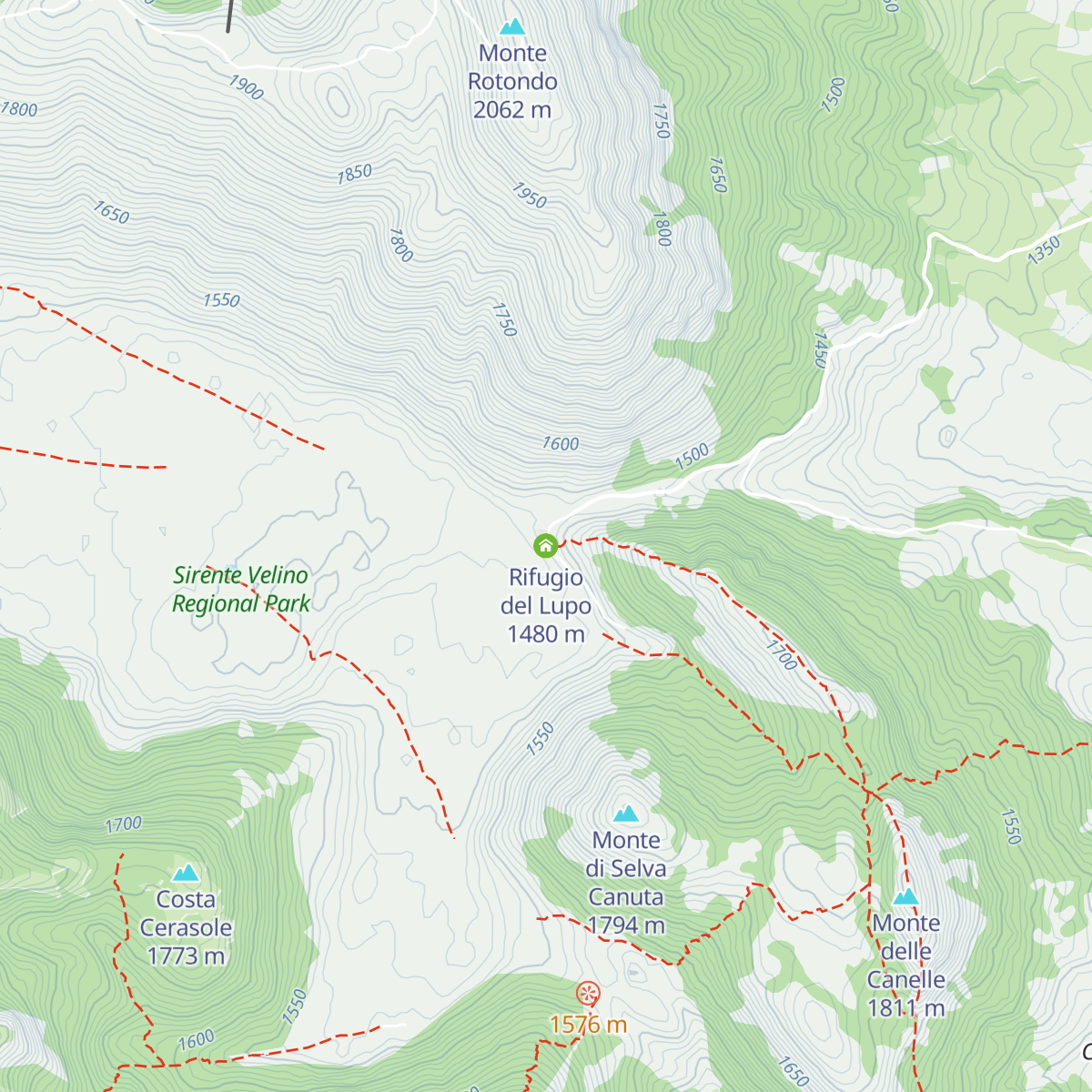 Rifugio del Lupo map