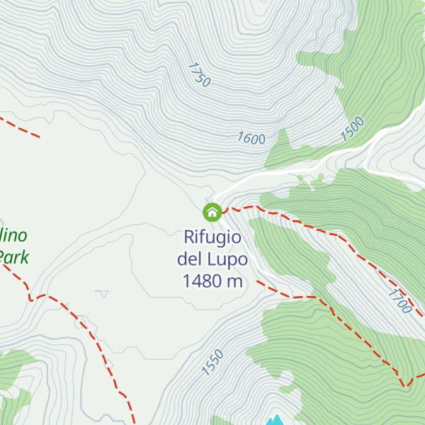 Map of Rifugio del Lupo