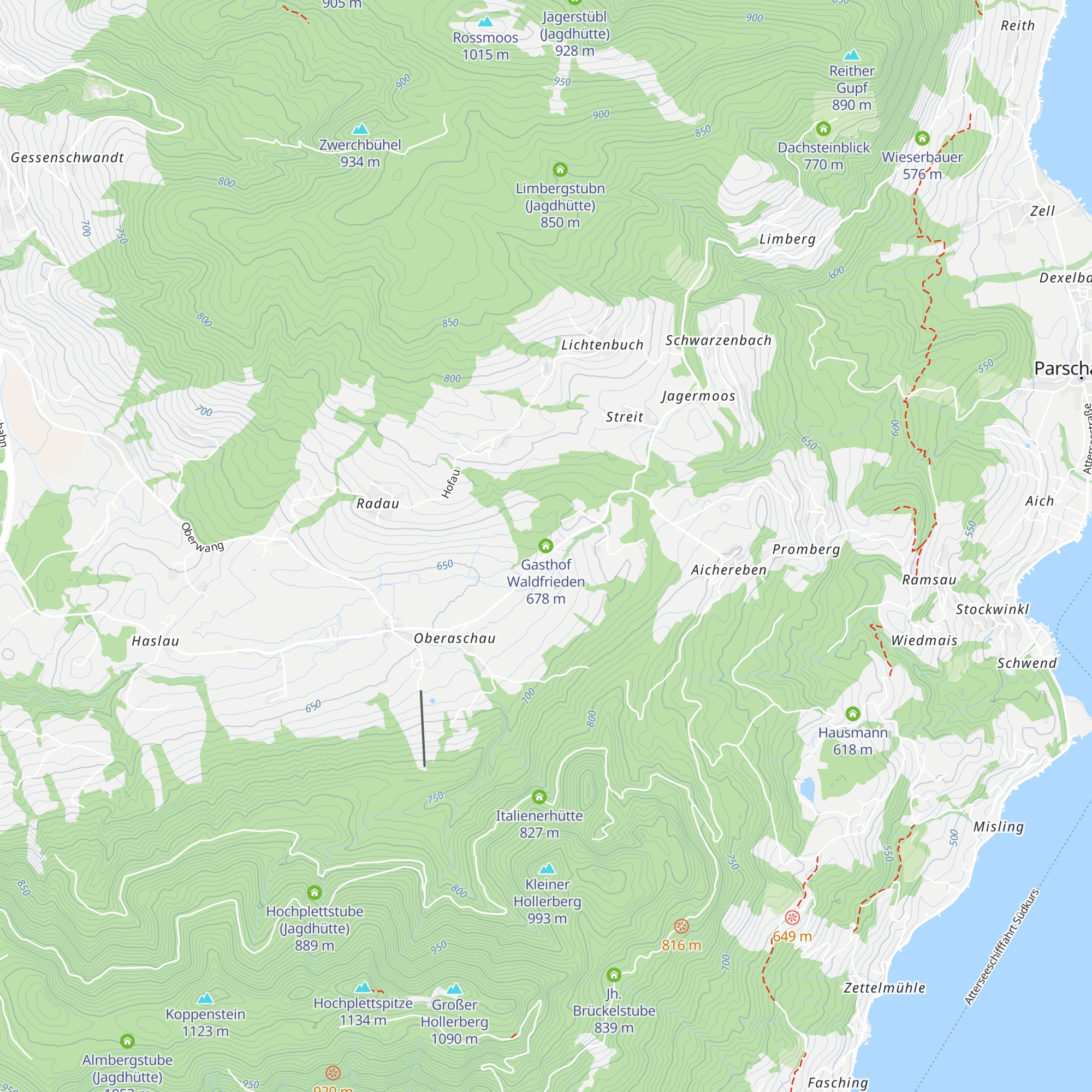 Gasthof Waldfrieden map