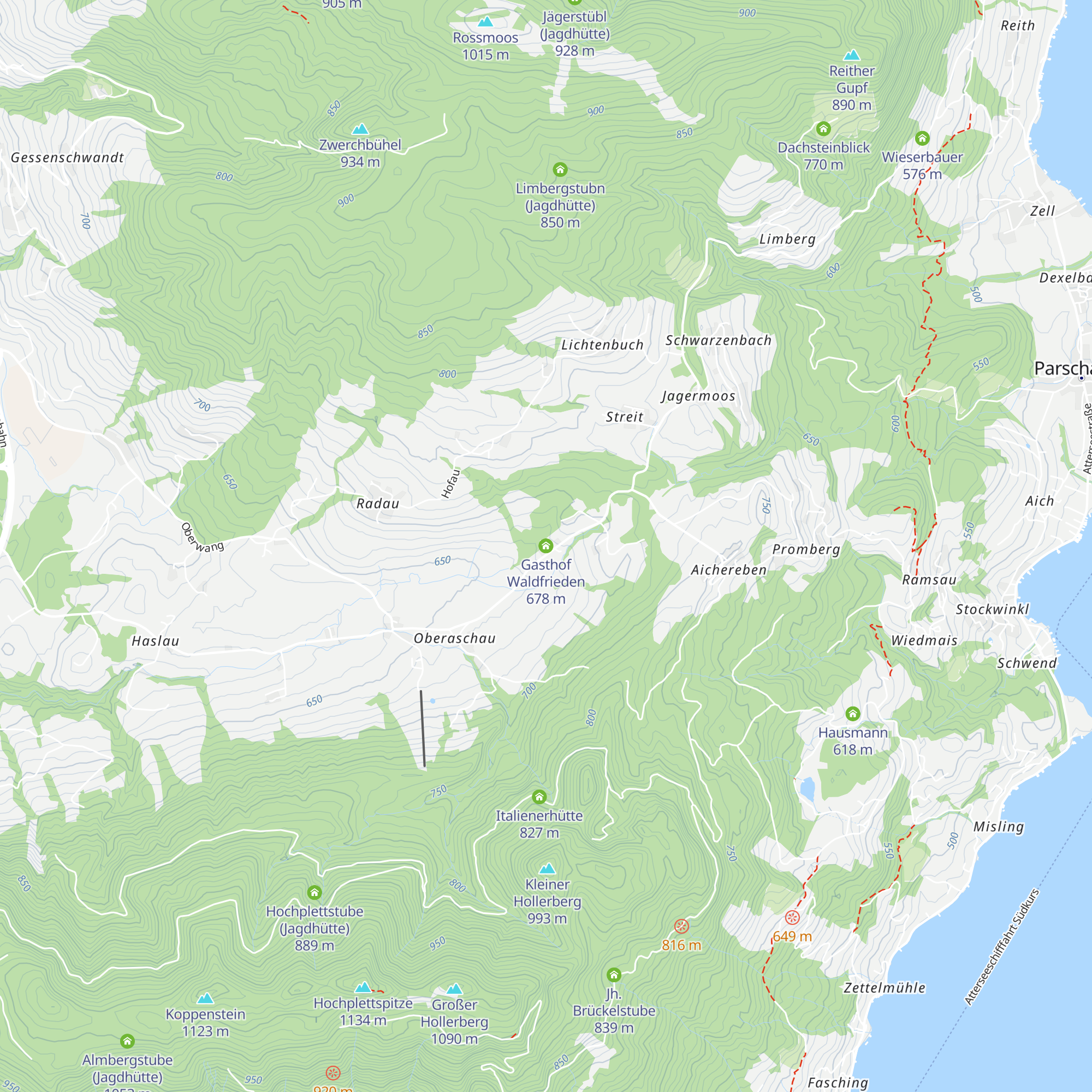 Gasthof Waldfrieden map