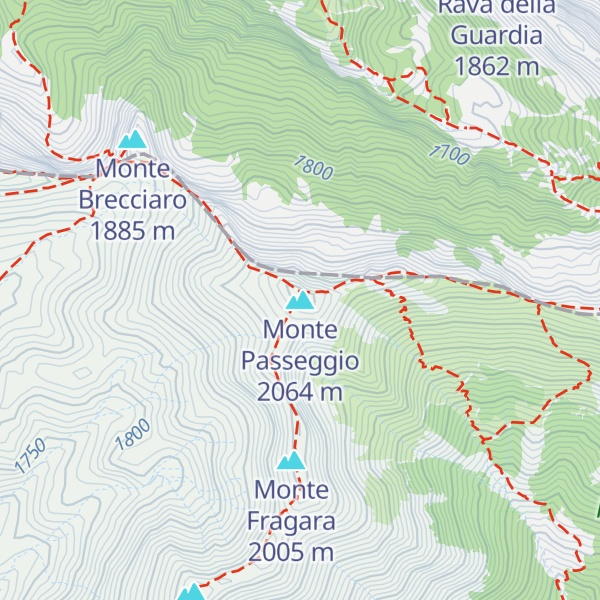 Map of Monte Passeggio