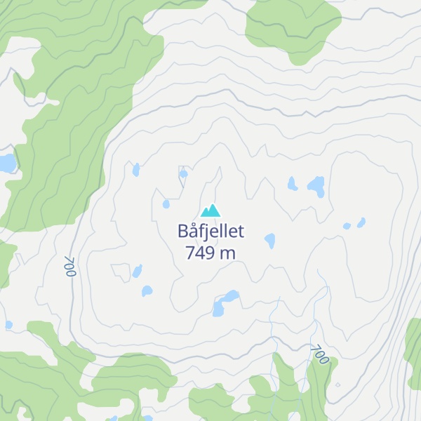 Map of Båfjellet