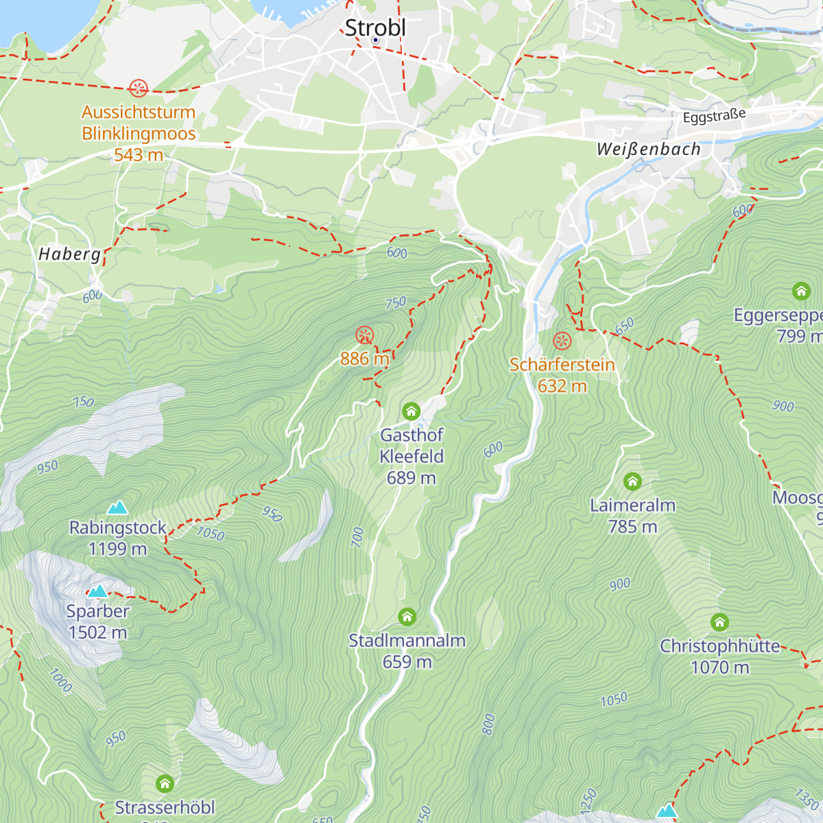 Gasthof Kleefeld map