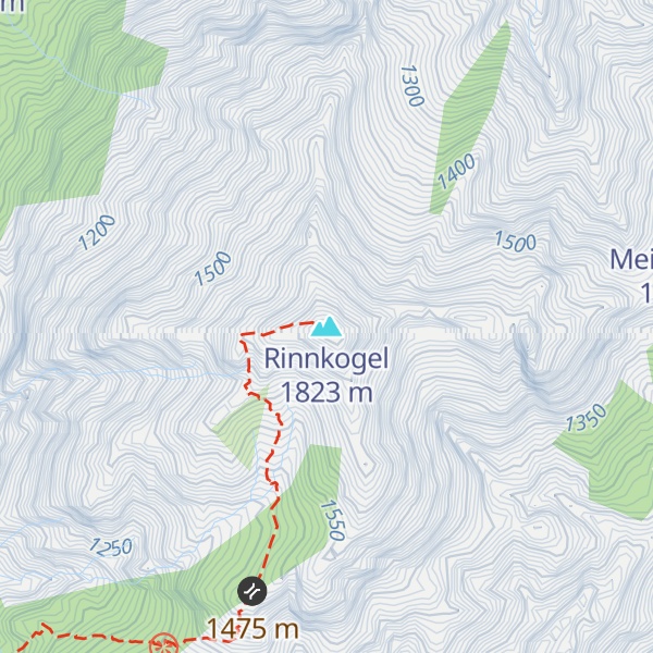 Map of Rinnkogel