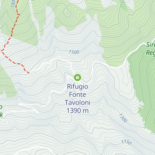 Map of Rifugio Fonte Tavoloni